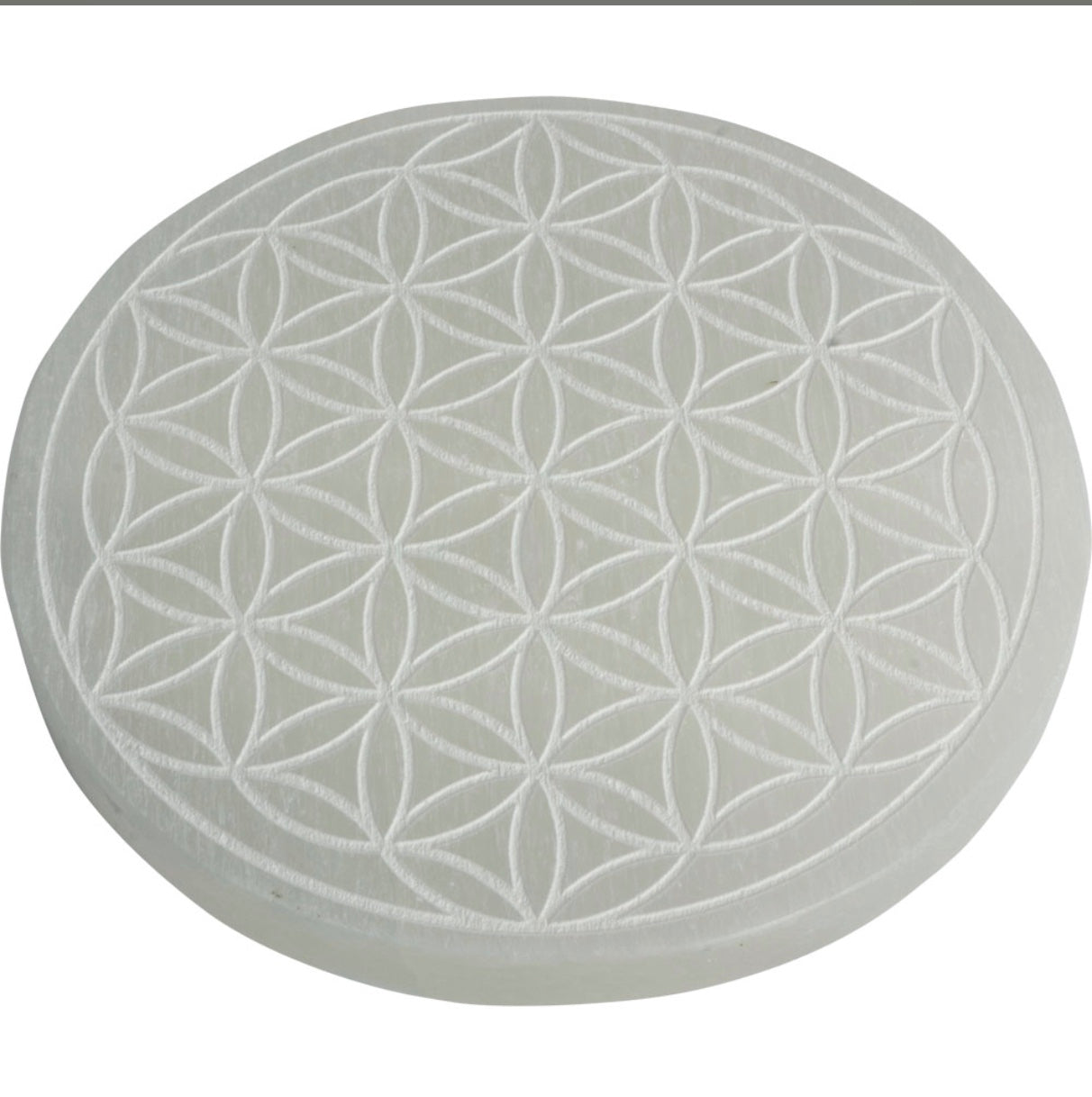 Selenite Charging Plate with Flower of Life
