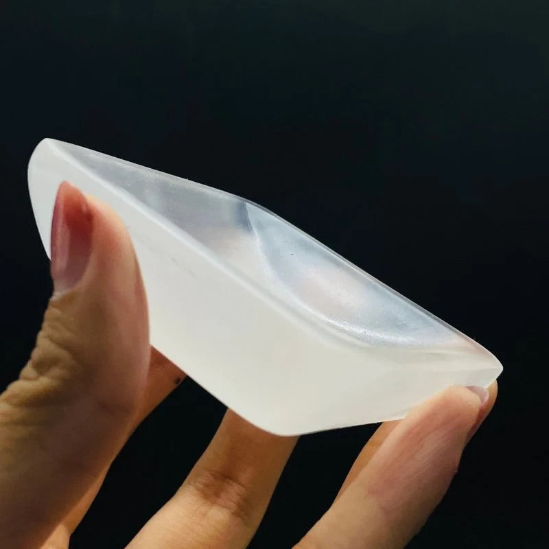 Square Selenite Dish
