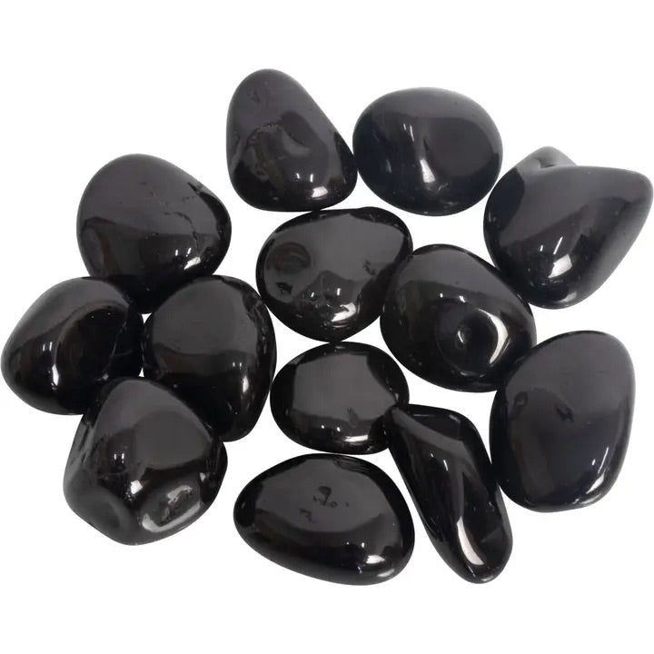 Black Spinel: Tumbled 1/2"-3/4"