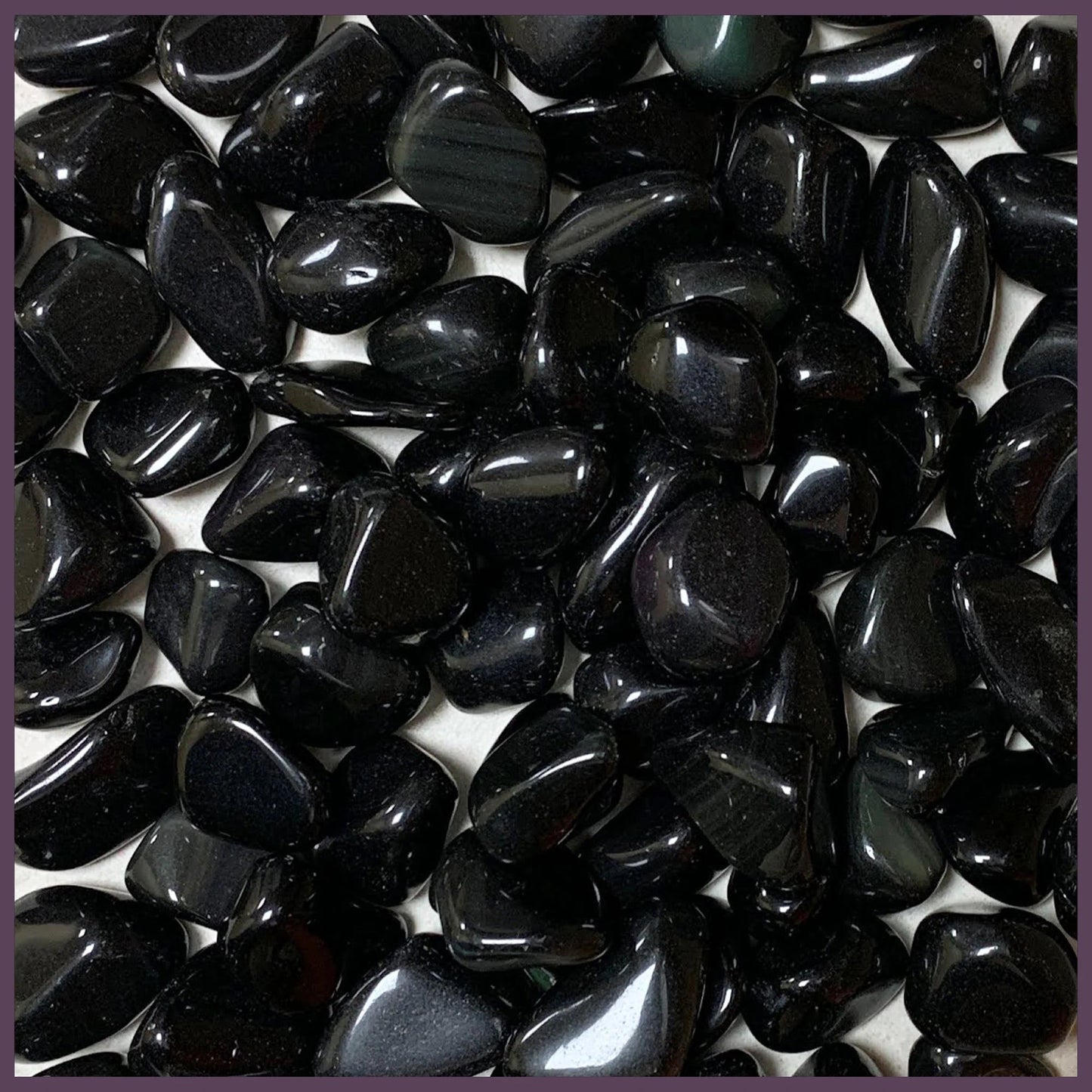 Rainbow Obsidean: Tumbled 1"