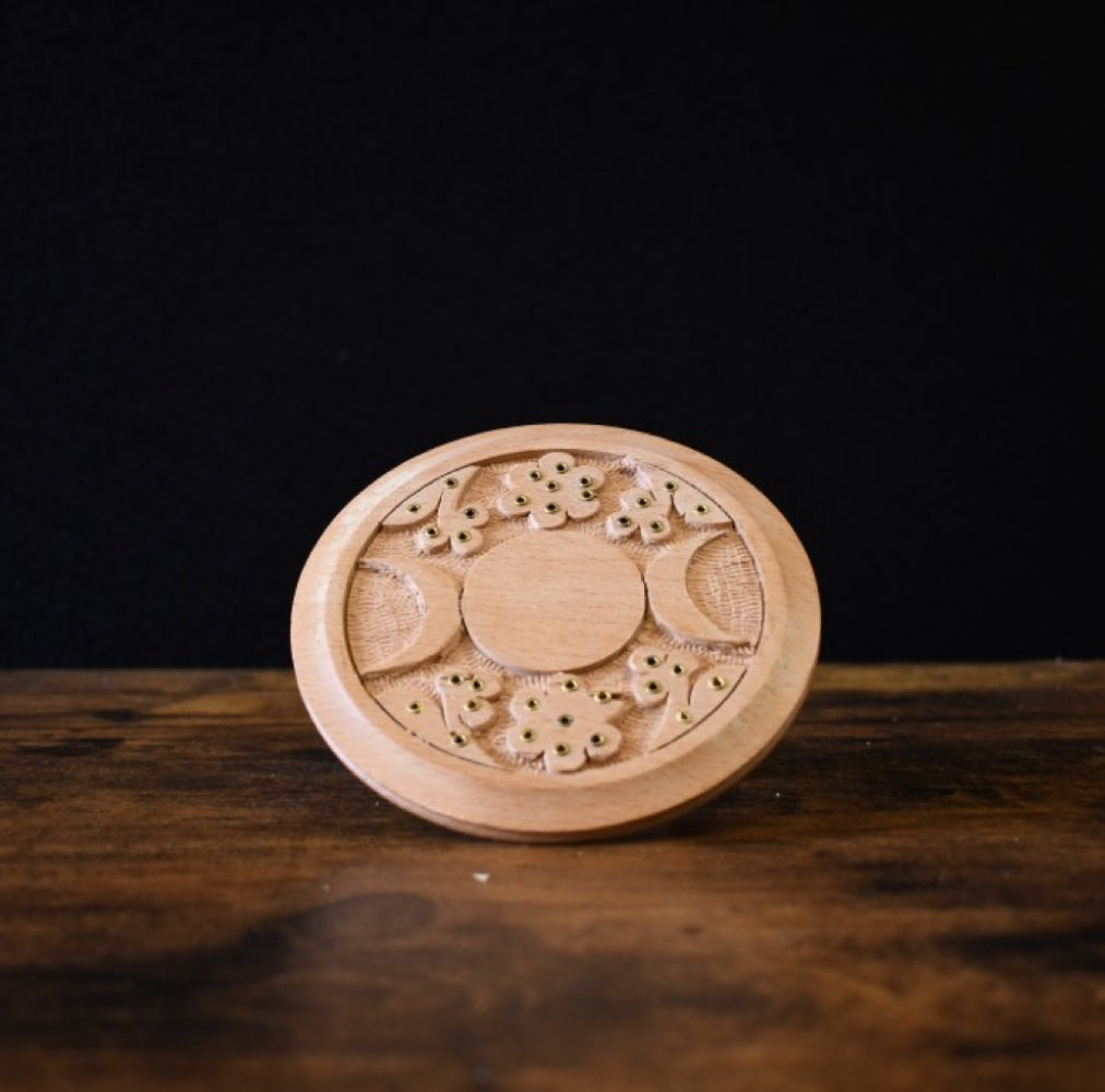 Triple Moon Wooden Stick Burner