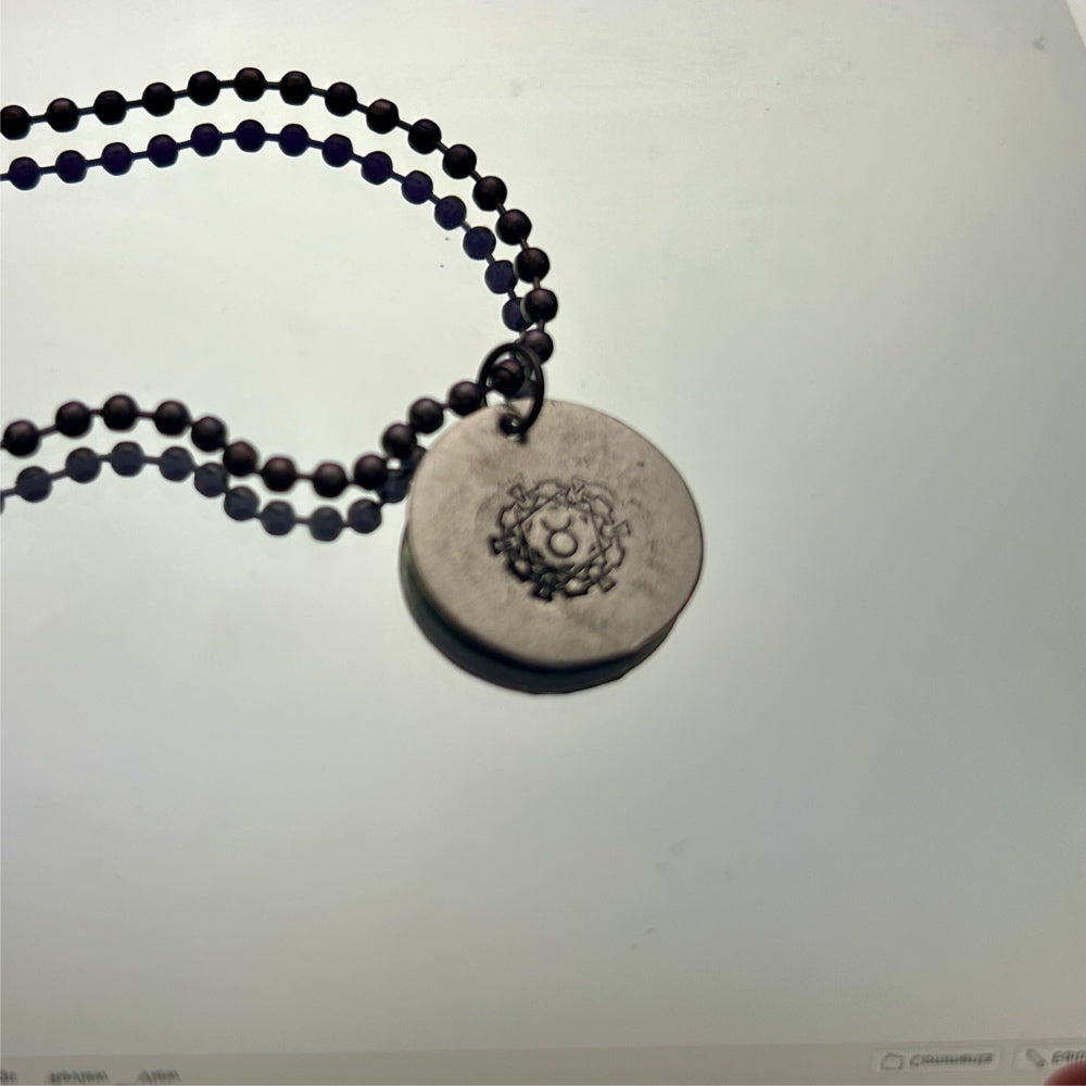Zodiac Necklace: Large Symbol Taurus