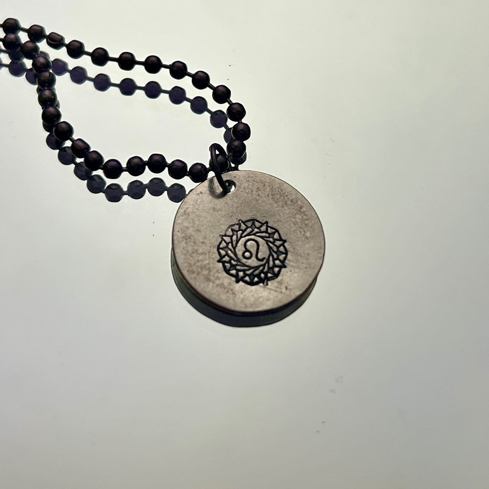 Zodiac Necklace: Large Symbol Leo