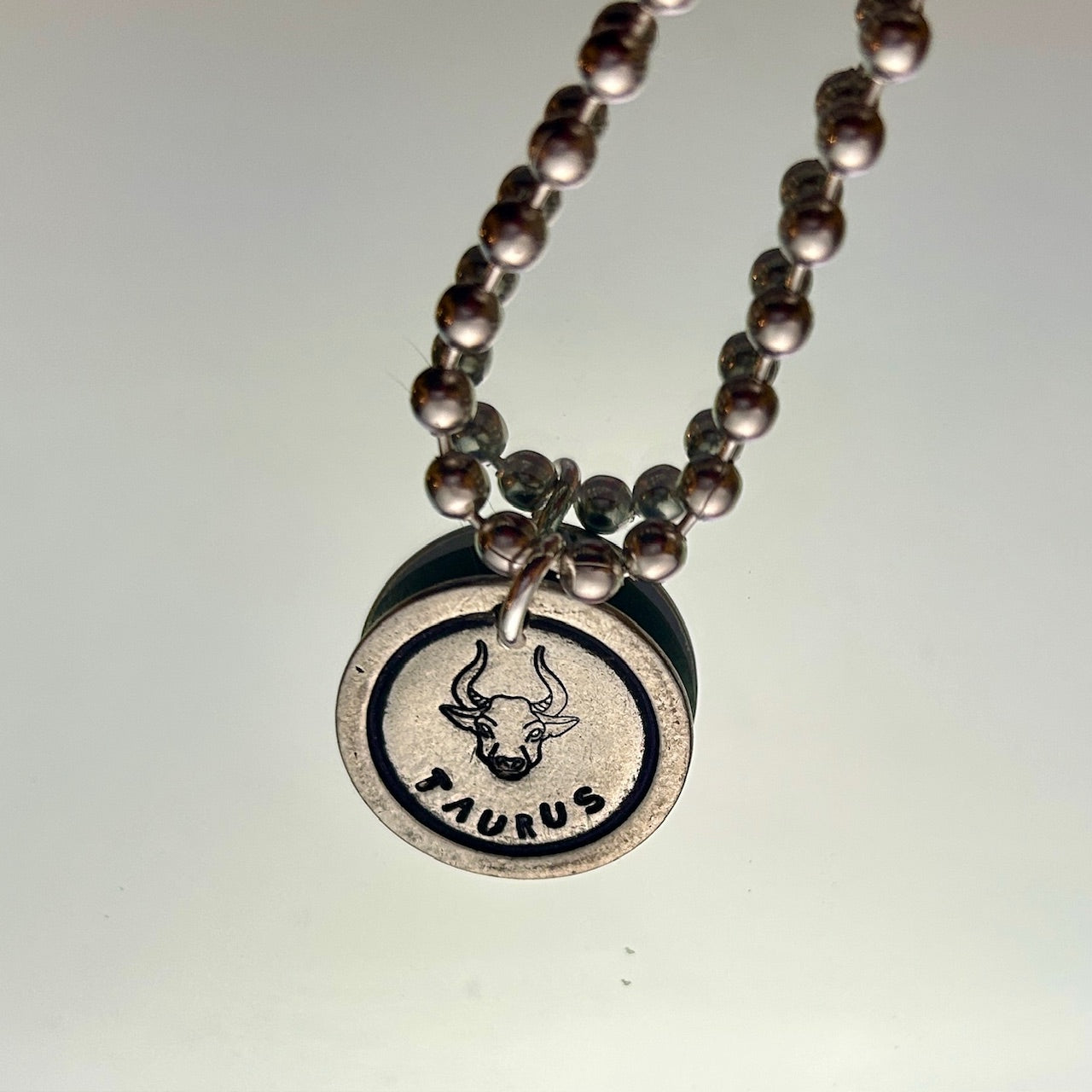 Zodiac Necklace: Chonky Pictoral Taurus