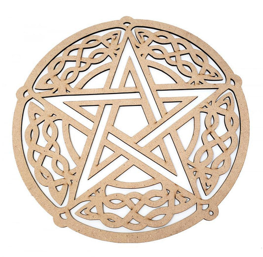 12" Laser Cut Pentagram Tile