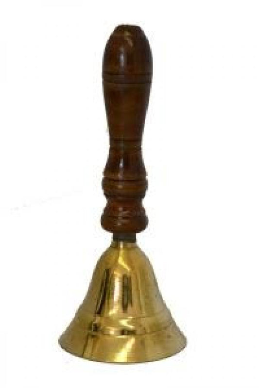 Brass Bell with Wooden Handle