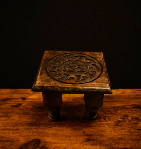 Small Altar Table: Triquetra Design