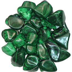 Malachite: Tumbled 1 1/2"+