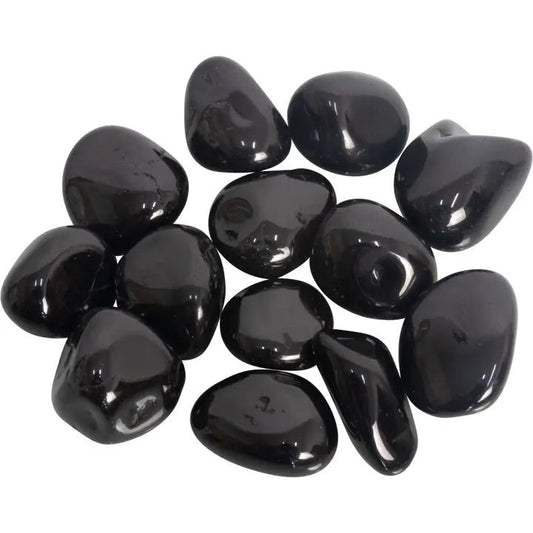 Black Spinel: Tumbled 1/2"-3/4"