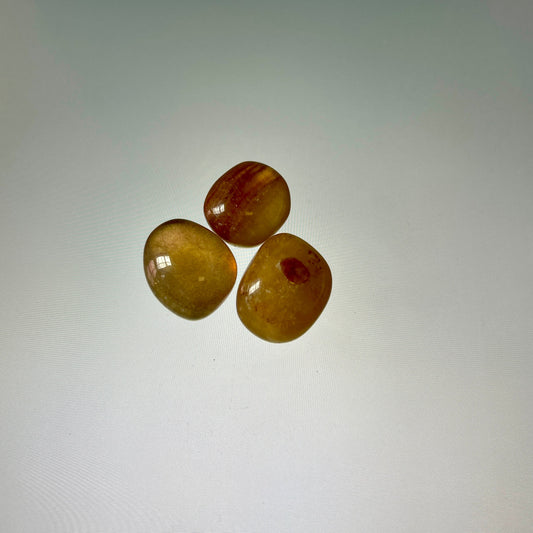 Yellow Fluorite: Tumbled 1/2"-1"