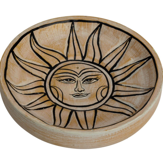 Wooden Incense Stick Holder: Sun