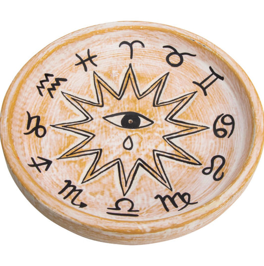 Wooden Incense Stick Holder: Zodiac