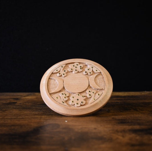Triple Moon Wooden Stick Burner