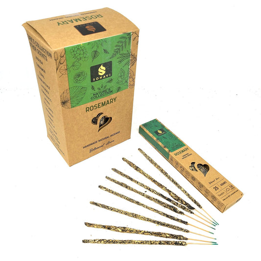 SONAVI - Nature's Collection: All Natural Rosemary Incense Sticks 25 grams