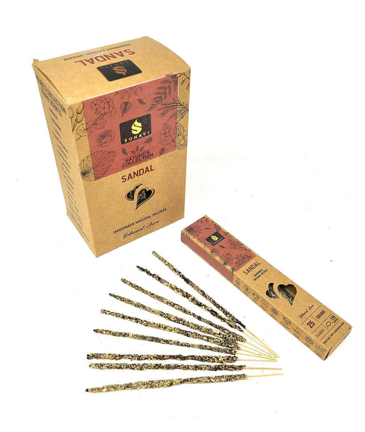 SONAVI - Nature's Collection: All Natural Sandal  Incense Sticks 25 grams