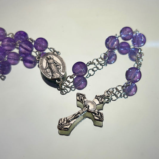 Rosary: Lavender Glass