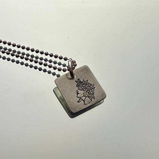Zodiac Necklace: Pictorial Virgo