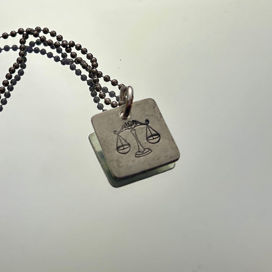 Zodiac Necklace: Pictorial Libra