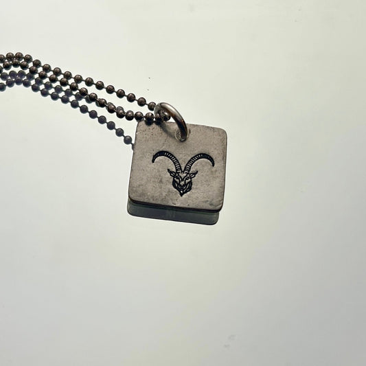 Zodiac Necklace: Pictorial Capricorn