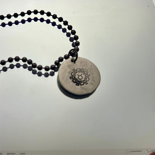 Zodiac Necklace: Large Symbol Taurus
