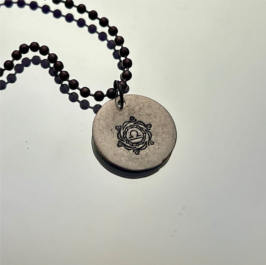 Zodiac Necklace: Large Symbol Libra