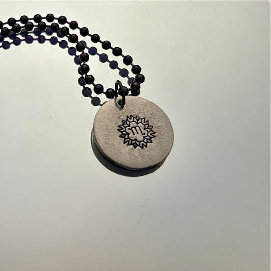 Zodiac Necklace: Large Symbol Scorpio