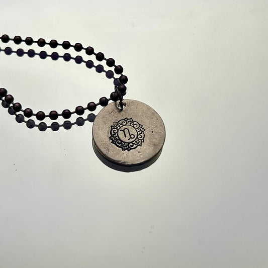Zodiac Necklace: Large Symbol Capricorn