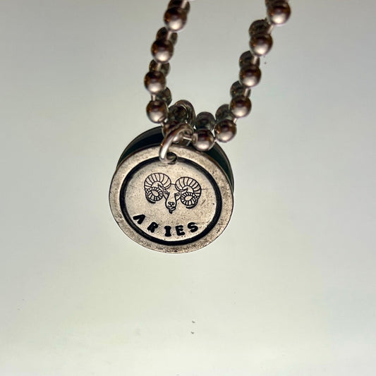 Zodiac Necklace: Chonky Pictoral Aries