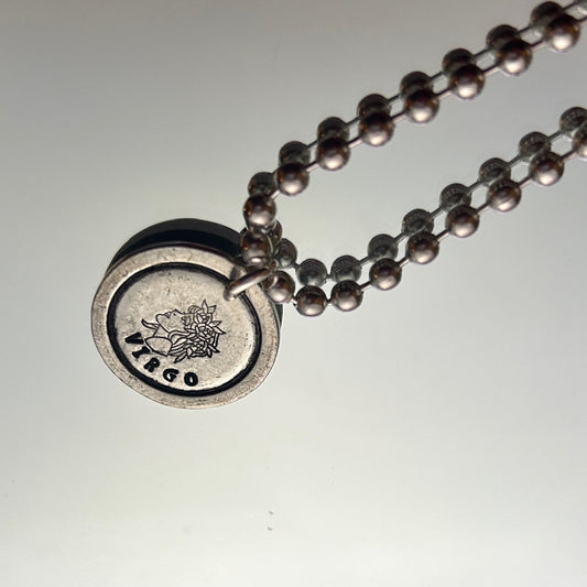 Zodiac Necklace: Chonky Pictoral Virgo